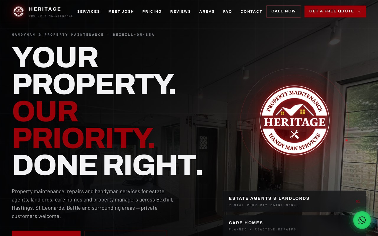 Heritage Property Maintenance website